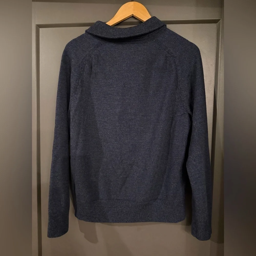 NWOT Men's Banana Republic Shawl Collar Blue Sweater size XL